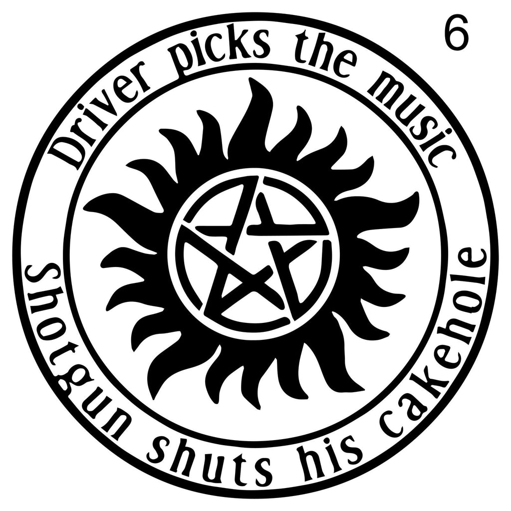 Supernatural Inspired Car Coasters | Mystery & Folklore Drink Coasters | Gothic Home Decor | Horror Fan Gift