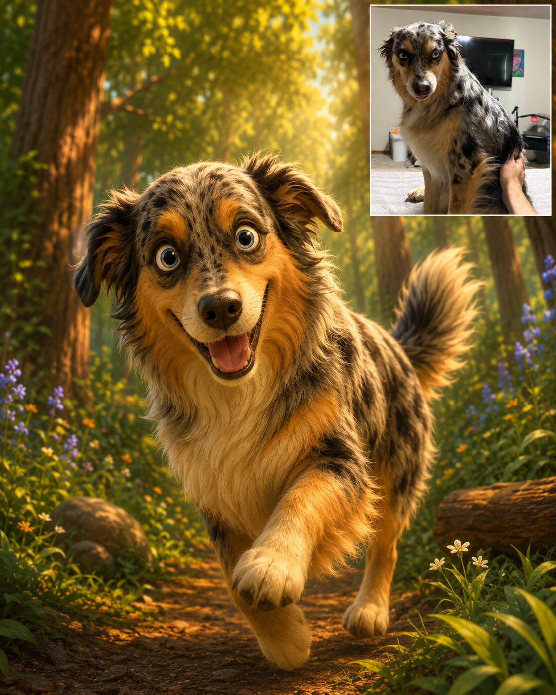 Pet Edition: Custom Anime Family Portrait | Cel Shaded Manga Style Canvas Print