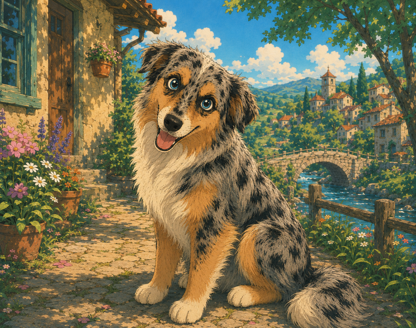 Pet Edition: Custom Anime Family Portrait | Cel Shaded Manga Style Canvas Print