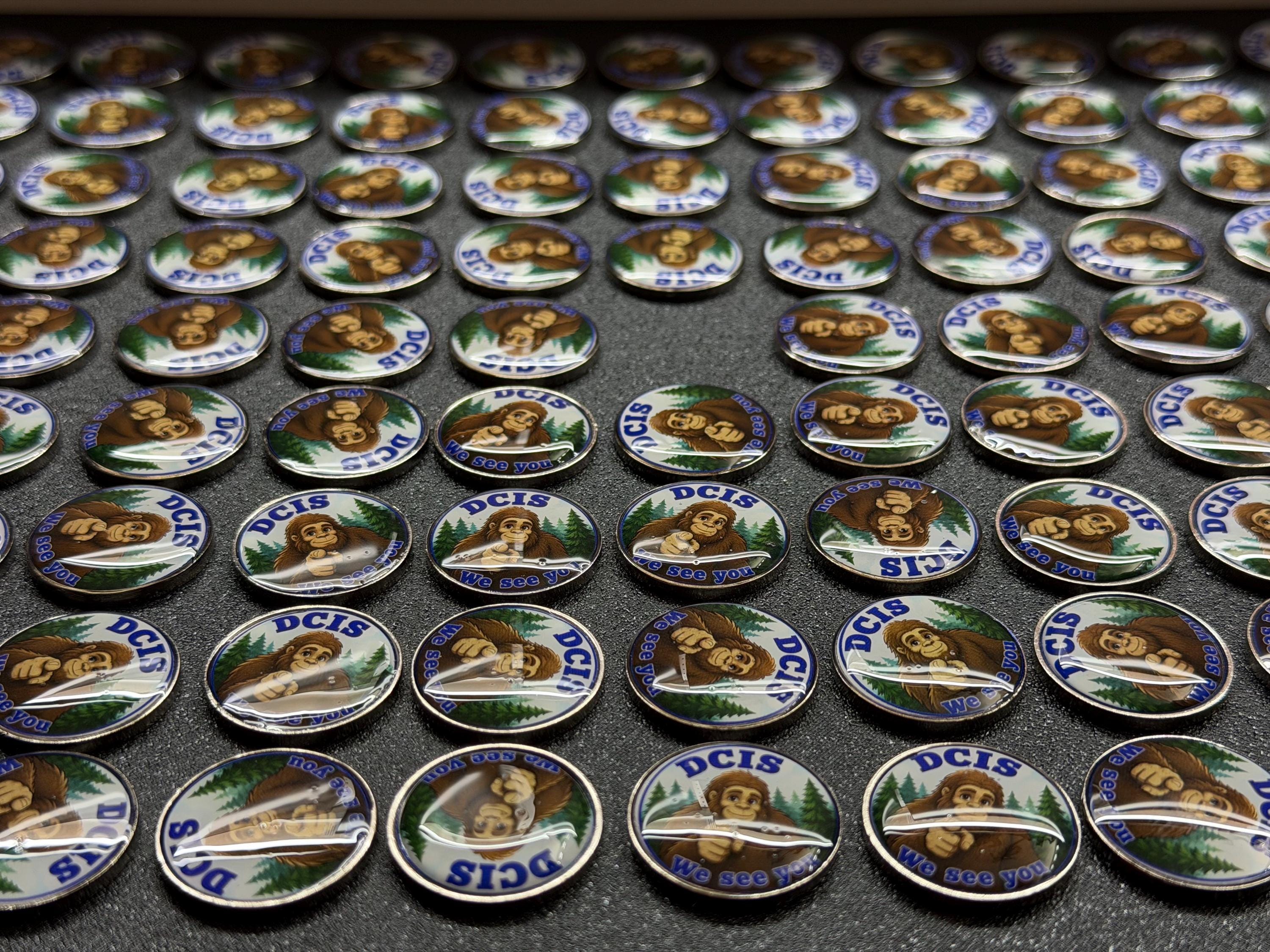 Custom Full-Color UV Printed Metal Lapel Pins – 1 Inch Logo, Team, Business Event Favors