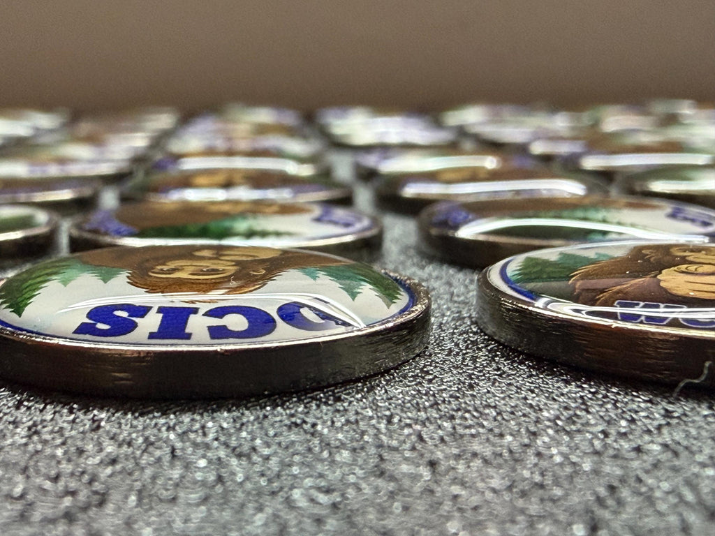 Custom full-color UV printed metal lapel pins - 0.98-Inch/25mm