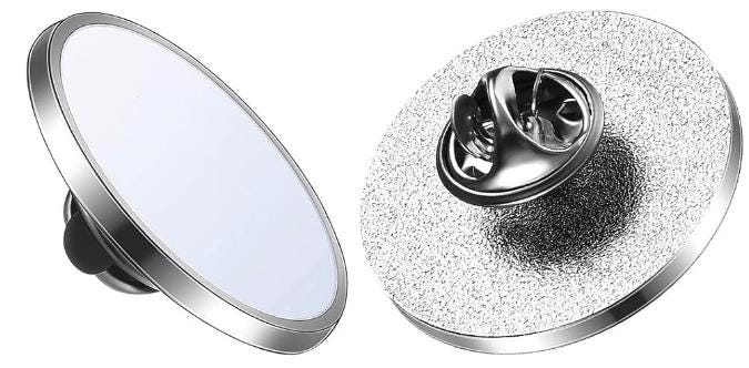 Custom full-color UV printed metal lapel pins - 0.98-Inch/25mm