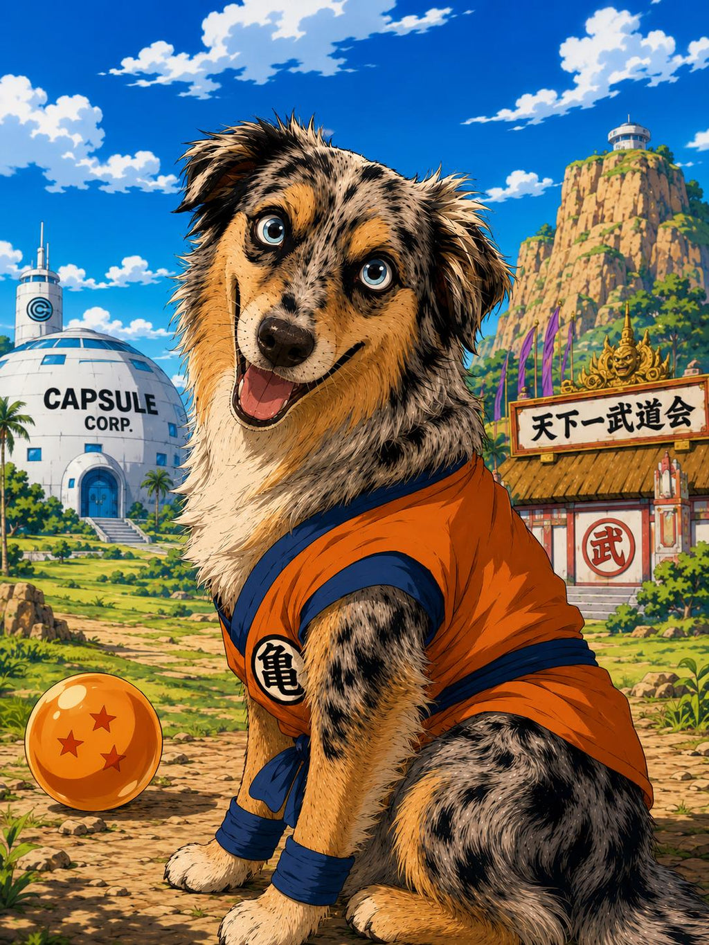 Custom Anime Pet Portrait | UV Printed Canvas | Dog Cat Photo Gift | Personalized Pet Lover Wall Art From Photo